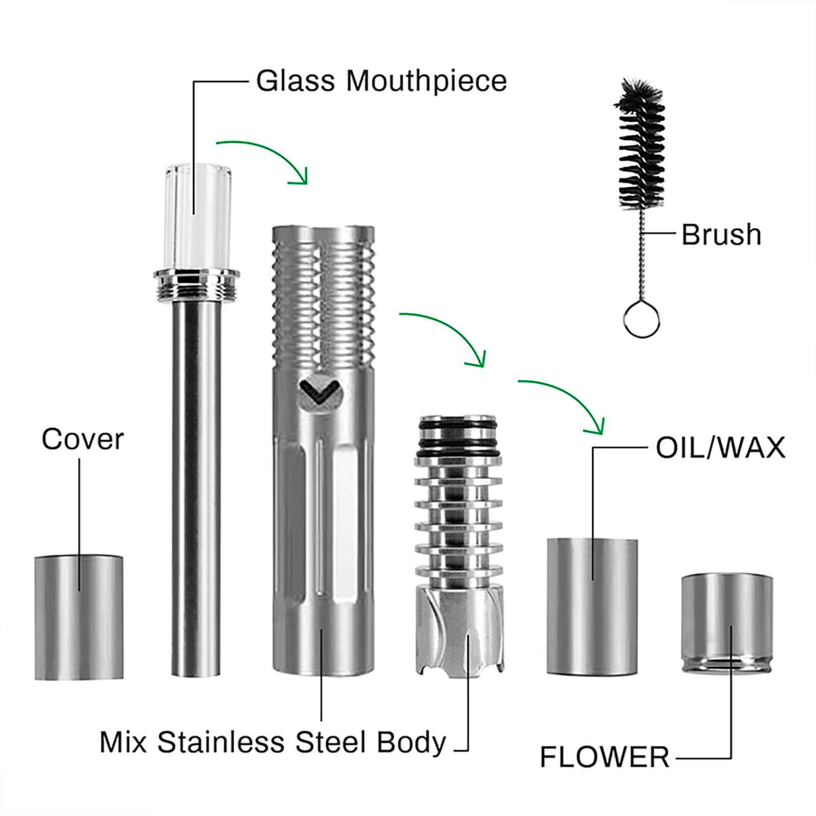 MIX Stainless steel vaporizer,Dry Herb Vaporizer - iVapebest